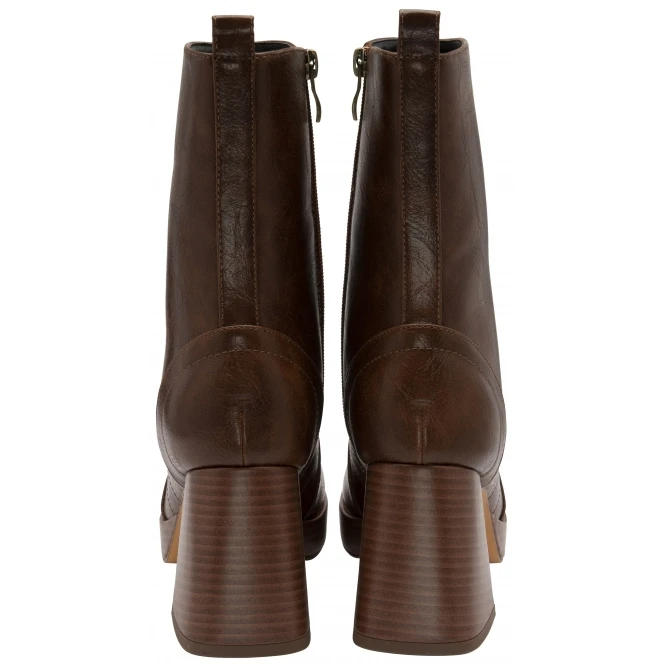 Tan Kilrush Heeled Mid-Calf Boots | Ravel 3 Tan Kilrush Heeled Mid-Calf Boots | Ravel - Image 3