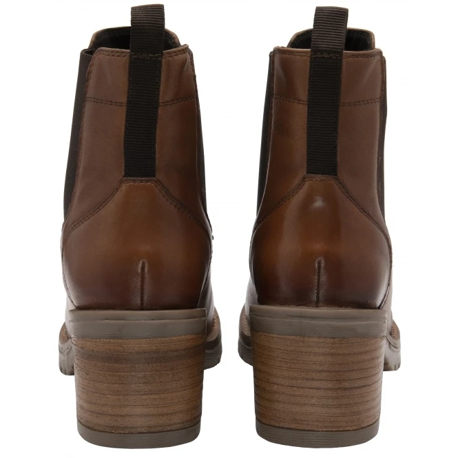 Tan Leather Bray Pull-On Ankle Boots | Ravel 3 Tan Leather Bray Pull-On Ankle Boots | Ravel - Image 3