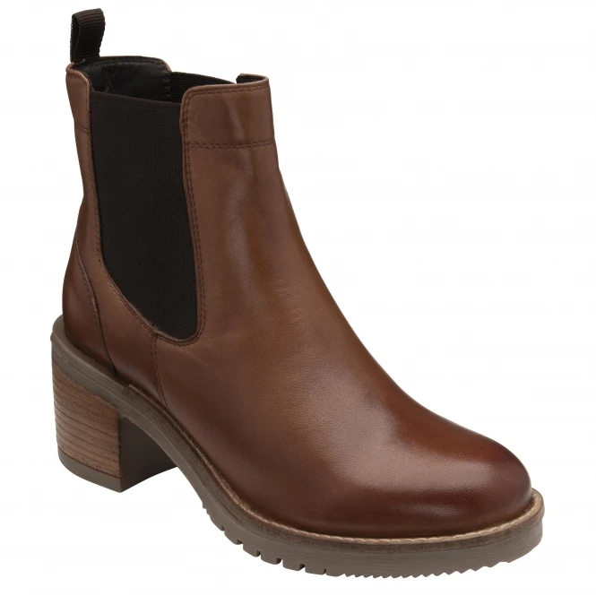 Tan Leather Bray Pull-On Ankle Boots | Ravel 1 Tan Leather Bray Pull-On Ankle Boots | Ravel