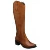 Tan Leather Ferns Knee High Boots | Ravel