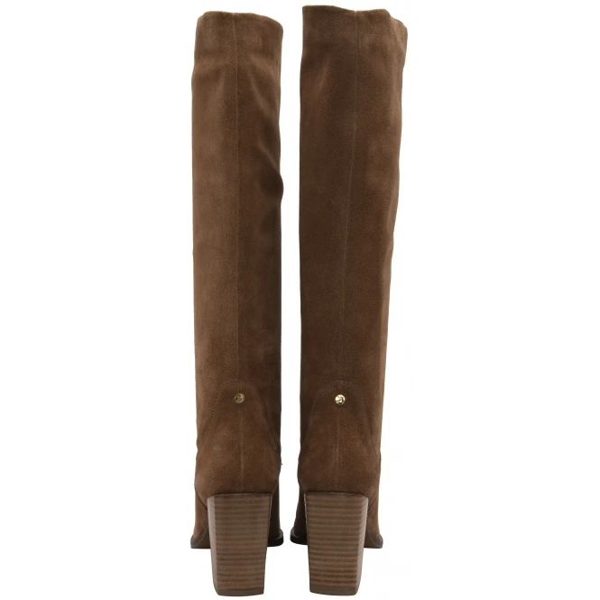 Tan Suede Lumsden Heeled Knee High Boots | Ravel 3 Tan Suede Lumsden Heeled Knee High Boots | Ravel - Image 3