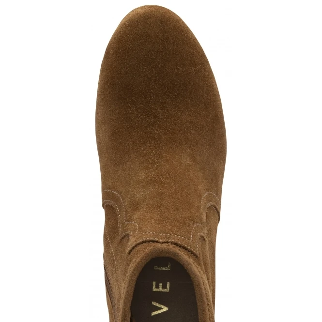 Tan Suede Teelin Heeled Ankle Boots | Ravel 4 Tan Suede Teelin Heeled Ankle Boots | Ravel - Image 4
