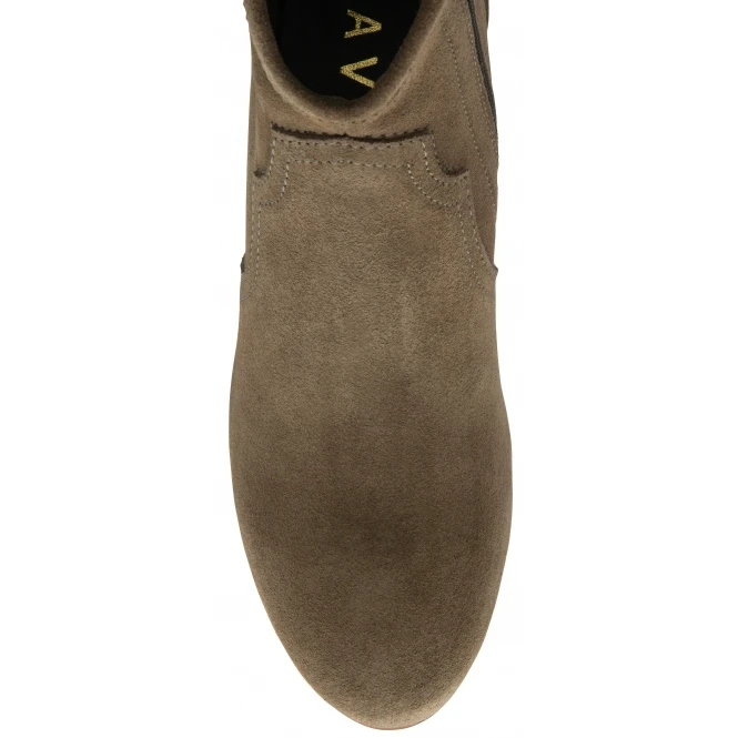 Taupe Suede Teelin Heeled Ankle Boots | Ravel 4 Taupe Suede Teelin Heeled Ankle Boots | Ravel - Image 4